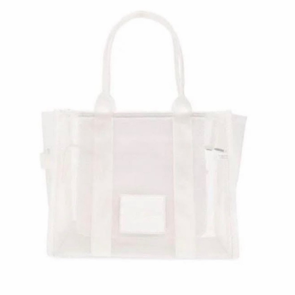 Marc Jacobs White Clear 'The Tote Bag' with White Trim - Picture 7 of 8